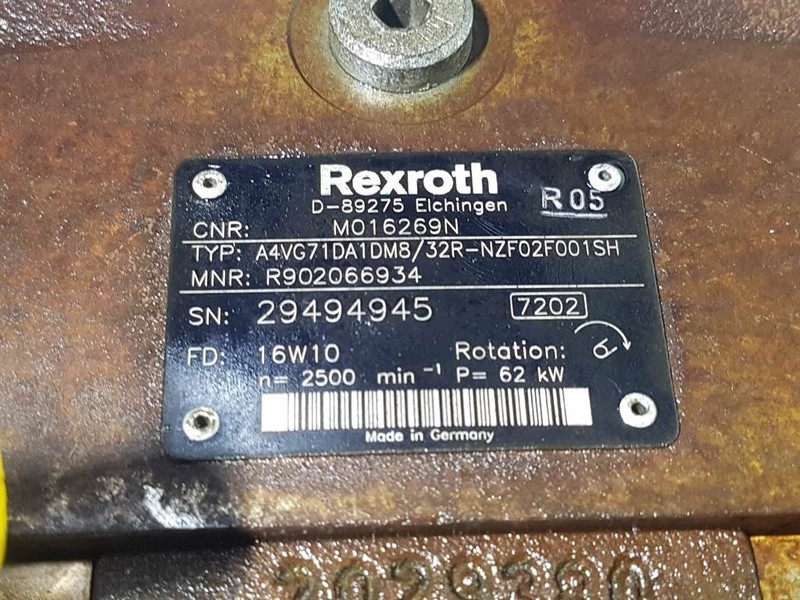 علم السوائل المتحركة Rexroth A4VG71DA1DM8/32R-R902066934-Drive pump/Fahrpumpe: صور 6