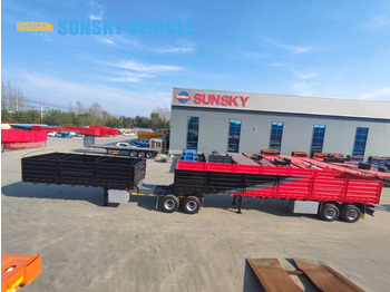 جديد نصف مقطورة مسطحة لنقل حاويات SUNSKY superlink trailer for sale: صور 4