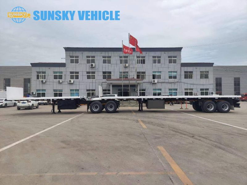 جديد نصف مقطورة مسطحة لنقل حاويات SUNSKY superlink trailer for sale: صور 2