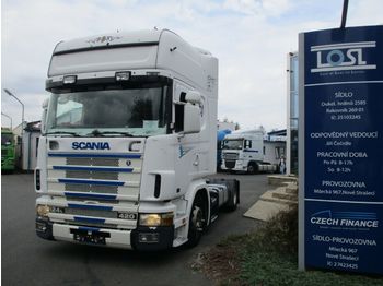 شاحنة جرار Scania 124L420 EURO 3 MEGA/lowdeck: صور 1
