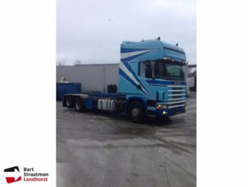 شاحنات الحاويات / جسم علوي قابل للتغيير شاحنة Scania 144 460: صور 1