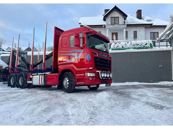 شاحنة قطع الأشجار, شاحنة كرين Scania R730 V8 6X4 do drewna lasu kłody epsilon loglift doll huttner: صور 1