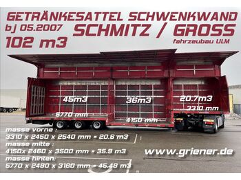 نقل الشراب نصف مقطورة Schmitz Cargobull JUMBO /GETRÄNKE SCHWENKWAND BPW 102 M3 !!!!!!!!!: صور 1