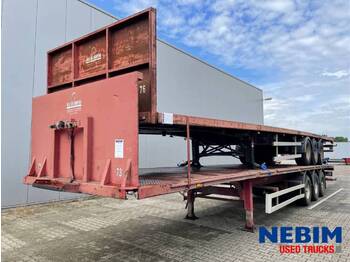 نصف مقطورة مسطحة Schmitz Cargobull SPR 27 - DRUM BRAKES - € 8.400,- Complete stack of 2 trailers: صور 1