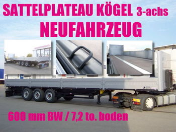 Kögel SN 24 / PLATEAU / plattform / baustoffe / STAHL - نصف مقطورة مسطحة