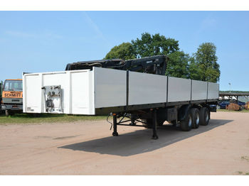 Schröder Wiesmoor Kranauflieger Lenkachse  - نصف مقطورة مسطحة