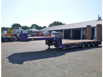 عربة مسطحة منخفضة نصف مقطورة Faymonville 4-axle semi-lowbed trailer extendable 15.8 m