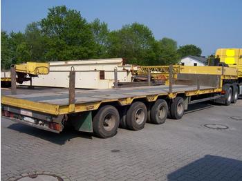GOLDHOFER STZ4 46/80, 57.500 kg complete - عربة مسطحة منخفضة نصف مقطورة