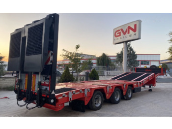 GVN Trailer 3 Axle Hydraulic Platform Lowbed - عربة مسطحة منخفضة نصف مقطورة