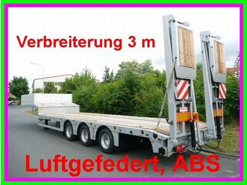 Möslein 3 Achs Satteltieflader, Luftgefedert - عربة مسطحة منخفضة نصف مقطورة