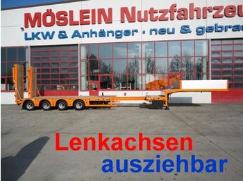 Möslein 4 Achs Satteltieflader, ausziehbar - عربة مسطحة منخفضة نصف مقطورة