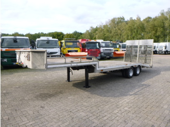 Veldhuizen Semi-lowbed trailer (light commercial) P37-2 + ramps + winch - عربة مسطحة منخفضة نصف مقطورة