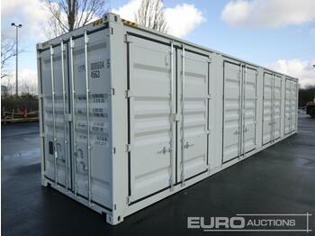  40' High Cube Two Multi Doors Container, Two Side Open Door, One End Door, Lock Box, Side Forklift Pockets - حاوية شحن
