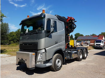 شاحنة جرار Volvo FASSI455L214 -KORB - HYDRAULIK -Pritsche Plane