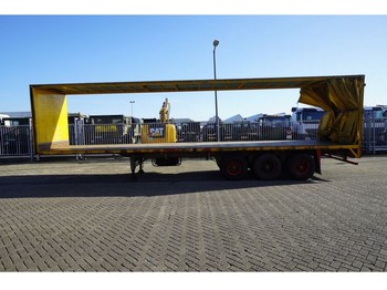 شاحنات الحاويات / جسم علوي قابل للتغيير مقطورة Floor 3 AXLE CURTAINSIDE TRAILER