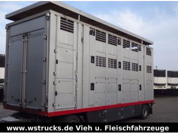 Menke 3 Stock Ausahrbares Dach Vollalu  - شاحنة نقل المواشي مقطورة