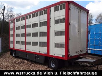 Menke 4 Stock Ausahrbares Dach Vollalu  - شاحنة نقل المواشي مقطورة