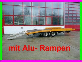 Kempf Tandemtieflader mit Alu  Rampen - عربة مسطحة منخفضة مقطورة