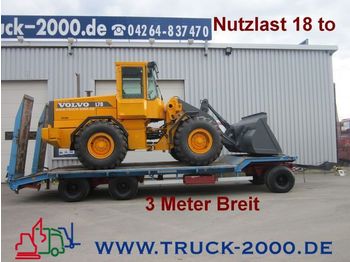 LANGENDORF TUE 24/80 3 Achsen Nutzlast 18to 3 m Breit - عربة مسطحة منخفضة مقطورة
