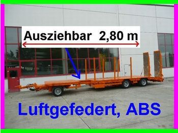 Müller-Mitteltal 3 Achs Tieflader  Anhänger 2,80 m ausziehbar - عربة مسطحة منخفضة مقطورة