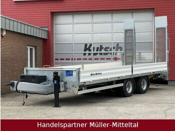 Müller-Mitteltal ETÜ-TA-R 19 Tandem-Tieflader 7m, Steckdose hi.  - عربة مسطحة منخفضة مقطورة