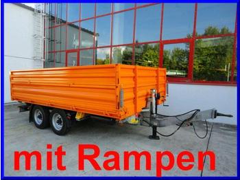 Humbaur Tandem 3- Seiten Kipper mit Rampen - قلابة مقطورة