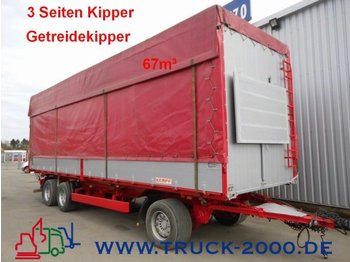 Kempf 3-Seiten Getreidekipper 67m³   9.80m Aufbaulänge - قلابة مقطورة