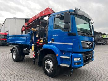 قلابات MAN TGM 18.290 4x4 Kipper Kran FASSI F135AC Greifer