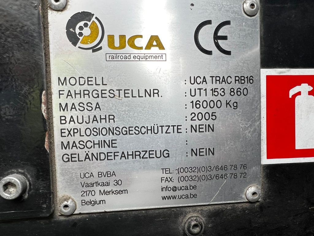 آلات البناء UCA Trac RB16,JCB Zweiwegfahrzeug, rail+road: صور 8