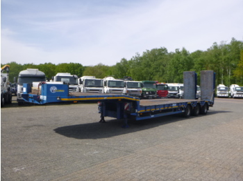 عربة مسطحة منخفضة نصف مقطورة Verem 3-axle semi-lowbed trailer 39 t / 9.1 m + ramps: صور 1