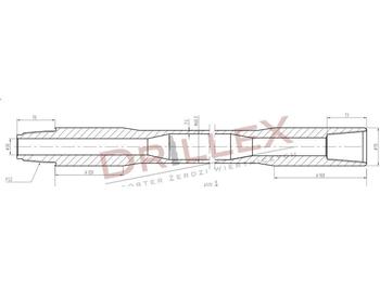 الأفقي الاتجاه الحفر Vermeer D33x44,D36x50 FS1 4,5m Drill pipes, żerdzie: صور 1