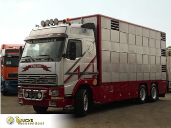 شاحنة نقل المواشي شاحنة Volvo FH 16.470 + Manual + Euro 2 + Animal transport + LIFT + 6x2: صور 1