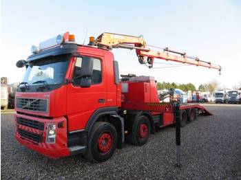شاحنة نقل سيارات شاحنة Volvo FM9/340 8x2 Autotransport / Crane Hiab 220 C-4: صور 1