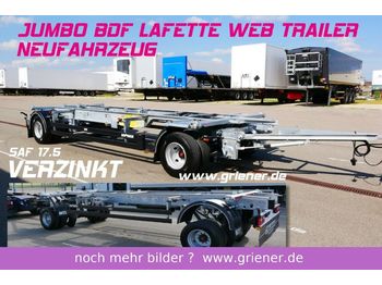 جديد شاحنات الحاويات / جسم علوي قابل للتغيير مقطورة Web-Trailer JUMBO / MAXI BDF 7,15/7,45 LAFETTE 960 mm höhe: صور 1