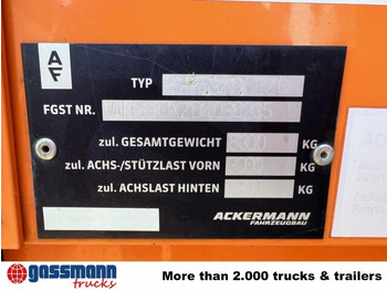 نصف مقطورة مسطحة Ackermann PS-F 5.3/13.5 EZG SPS, Edscha-Verdeck, Lenkachse: صور 5