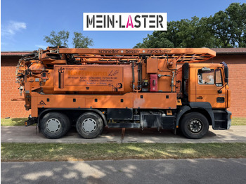 فراغ شاحنة MAN FE 410 Assmann Saug HD Spüler Recycling +  FB.: صور 3