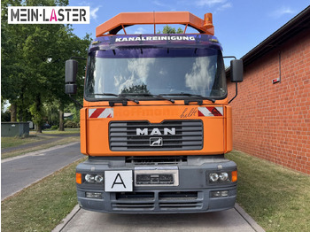 فراغ شاحنة MAN FE 410 Assmann Saug HD Spüler Recycling +  FB.: صور 2