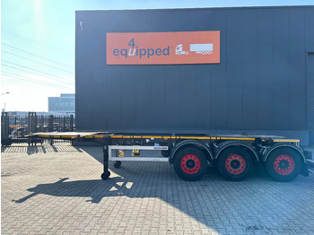 شاحنات الحاويات / جسم علوي قابل للتغيير نصف مقطورة Burg 20FT ADR (EX/II, EX/III, FL, AT), empty weight: 3.690kg, SAF INTRADISC, 2x liftaxle, ALCOA, NL-Chassis, APK/ADR: 07-2025: صور 2