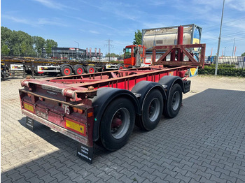 شاحنات الحاويات / جسم علوي قابل للتغيير نصف مقطورة Van Hool 3 AXLE 20FT TIPPING-CHASSIS, BPW + disc, liftaxle, steering axle, BROKEN HYVA-CYLINDER: صور 4
