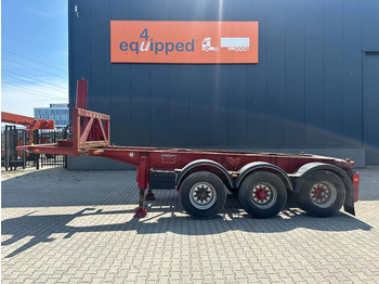 شاحنات الحاويات / جسم علوي قابل للتغيير نصف مقطورة Van Hool 3 AXLE 20FT TIPPING-CHASSIS, BPW + disc, liftaxle, steering axle, BROKEN HYVA-CYLINDER: صور 2