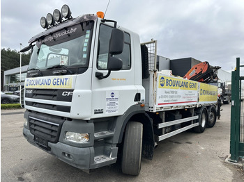 شاحنات مسطحة, شاحنة كرين DAF CF 85.460 6x2 LIFT+LENK ACHSE  + KRAN PALFINGER PK 18500 (3x) + RADIO + ROTATOR - EURO 5 - AS TRONIC - BE TRUCK: صور 4