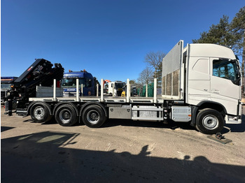 شاحنات مسطحة, شاحنة كرين Volvo FH 420 8x4 TRIDEM + KRAAN HIAB 408 E-8 HIPRO + WINCH - 63.000km ONLY - CREWCAB 4 SEATER - PLATFORM 7m - TOP CONDITION: صور 5