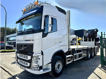 شاحنات مسطحة, شاحنة كرين Volvo FH 420 8x4 TRIDEM + KRAAN HIAB 408 E-8 HIPRO + WINCH - 63.000km ONLY - CREWCAB 4 SEATER - PLATFORM 7m - TOP CONDITION: صور 3