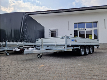 مقطورات مسطحة MEDAX - 3 3500 405x223x30cm Tridem 12" niedrig Fahrwerk (XL) 3500kg: صور 3