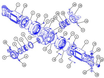 المحور الخلفي CATERPILLAR