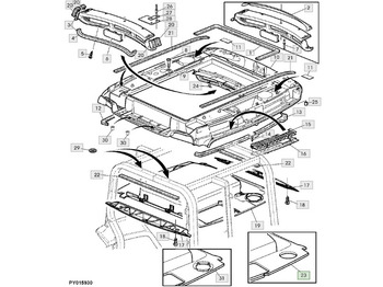 الكابينة والداخلية JOHN DEERE