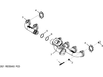 مشعب العادم JOHN DEERE