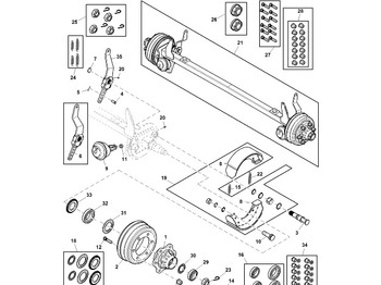 ملحقات الفرامل JOHN DEERE