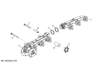 مشعب العادم JOHN DEERE