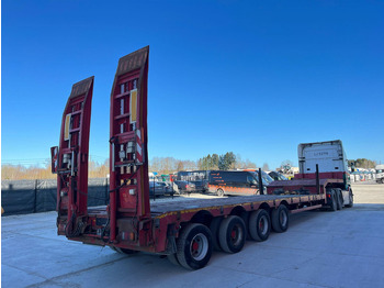عربة مسطحة منخفضة نصف مقطورة Nooteboom MCO-58-04V PLATFORM 9900 mm + 6100 + 6400 mm EXTENDABLE / LOADING HEIGHT 860 mm / ALL STEERED AXLES: صور 4